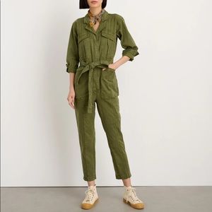 NWOT Alex Mill Expedition Jumpsuit in Washed Twill Army Olive XS